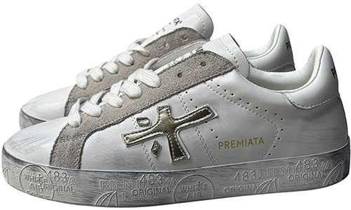 Premiata 483 Print Edition Beige