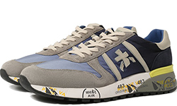 Кроссовки Premiata Lander 4587 Серые с синим