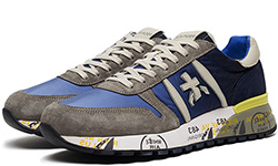 Кроссовки Premiata Lander 4587 синие с серым