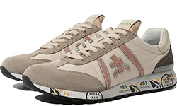 Кроссовки Premiata Lucy-D Бежевые с серым женские