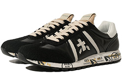 Кроссовки Premiata Lucy-D sneakers Черные с белым кожаные