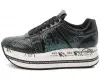 Premiata Beth черные с голубым питон