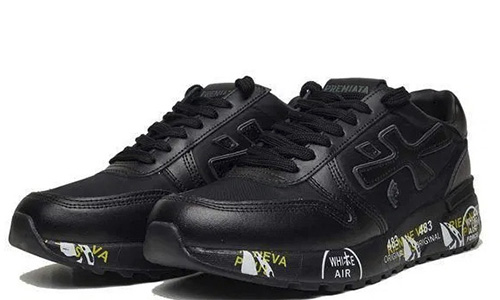 Premiata Mick черные кожа